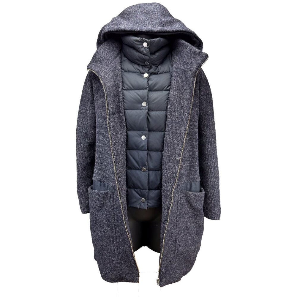 Soia & Kyo Gray Hooded Puffer Coat